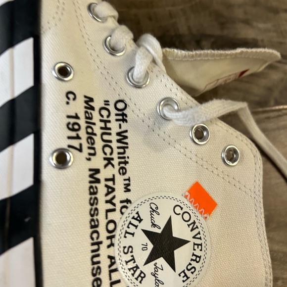 Off-White Converse Chuck Taylor All-Star 70 Hi White 163862C - Picture 8 of 14